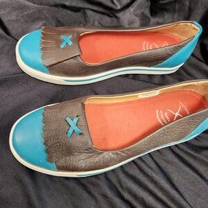 NEW TWISTED X mocs. Leather upper.  8 1/2.  New without tags.